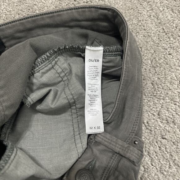 DuER N2X Relaxed Fit Jeans Mens 32x32 Gray Stretch Tencel Blend Pants - Picture 7 of 9